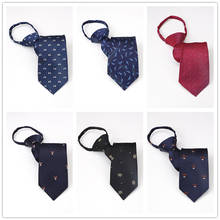 34 Patterns Pre-tied Neck Tie Mens Zipper Ties Unisex Striped Dot Slim Narrow Gravatas Bridegroom Party Dress Wedding Necktie 2024 - buy cheap