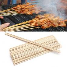 50/100Pcs Disposable BBQ Accessories Bamboo Sticks Skewers Grill Shish Kabob Barbecue BBQ Tools Wood Sticks Forks Grill Mats 2024 - buy cheap