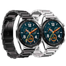Металлический браслет для Huawei Watch GT, умные часы, аксессуары, браслет из нержавеющей стали, 22 мм, мужской ремешок для Honor watch Magic belt 2024 - купить недорого
