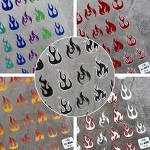 1 Sheet 5D Nail Decal Sliders Embossed Flame Pattern Design Sticker Manicure DIY Nail Art Decoration Manicure Accessories 2024 - buy cheap