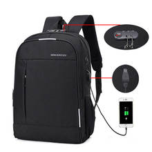 Mochila de viagem para laptop 2020, resistente à água, antifurto, com porta de carregamento usb, com trava, mochila escolar feminina para faculdade 2024 - compre barato