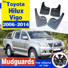 Guardabarros delanteros y traseros para Toyota Hilux Vigo, accesorios para salpicaduras, 4 unidades, 2006-2014 2024 - compra barato