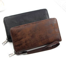 wallet  for men Cellphone Wallet Men's Clutch Wallets Men Credit Card Holder2020 New style leather Male Long Purse Zipper 2024 - buy cheap