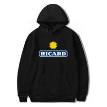 Trendy RICARD Hoodie Sportswear Couple Sweatshirt Streetwear Black Clothing Clothes Fashion Street Women Pullover Long Sleeve 2024 - buy cheap