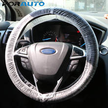 FORAUTO Plastic Steering-Covers Car-styling Interior Accessories Disposable Car Steering Wheel Cover Diameter 37-38cm Universal 2024 - buy cheap