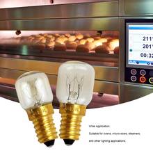 Светильник для микроволновой печи, устойчив к высоким температурам, 300 градусов Цельсия, 15 Вт, 25 Вт, E14, светильник, лампа 2024 - купить недорого
