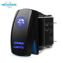 MICTUNING 5Pin Exclusive SPST Toggle Switch with Blue On-Off Laser Zombie Lights Symbol Rocker Switch Waterproof Car Accessories 2024 - buy cheap
