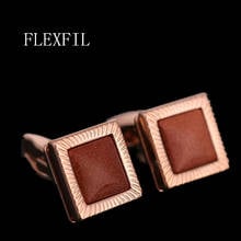 FLEXFIL-gemelos de camisa a la moda para hombre, joyería de marca, botón para puños, enlace de boda de alta calidad, envío gratis 2024 - compra barato