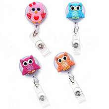 New Cute Silica Gel Owl Animals Retractable Pull Nurse Doctor Badge Reel ID Lanyard Name Tag Card Badge Holder Reels For Gift 2024 - buy cheap