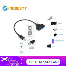INIOICZMT-Cable USB SATA 3, adaptador Sata a USB 3,0 de hasta 6 Gbps, compatible con disco duro externo SSD HDD de 2,5 pulgadas, 22 Pines, Sata III, A25 2024 - compra barato