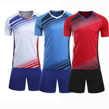 Kit de uniforme de futebol infantil, uniforme de futebol para homens e crianças, conjunto de roupas para treino personalizar 2024 - compre barato