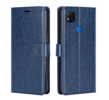 Funda de cuero para Xiaomi Redmi 9C, carcasa trasera para teléfono, funda con tapa para Xiaomi Redmi 9A 2024 - compra barato