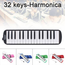 Instrumento de enseñanza de Piano de órgano de boca portátil, Melodica de 32 teclas con bolsa de transporte negra, 5 colores opcionales 2024 - compra barato