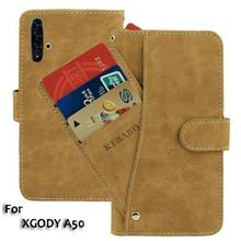 Vintage Leather Wallet XGODY A50 Case 6.5" Flip Luxury Card Slots Cover Magnet  Phone Protective Cases Bags 2024 - buy cheap