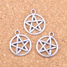 18pcs Charms star pentagram 16mm Antique Pendants,Vintage Tibetan Silver Jewelry,DIY for bracelet necklace 2024 - buy cheap