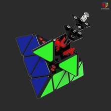 QIYI-X-MAN pirámide XMD 3x3x3, cubo mágico magnético QiYi 3x3x3, rompecabezas, cubo mágico profesional, juguetes para ki 2024 - compra barato