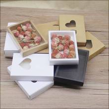 12pc vintage kraft paper gifts package boxes black white cardboard slide jewelry necklace earring display box party suppiles 2024 - buy cheap
