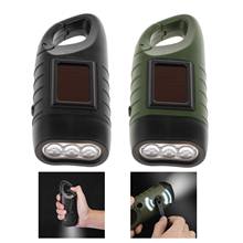 Mini LED Flashlight Hand Crank Work Light Camping Home Rechargeable Torch Lamp Solar Power Tent Light Outdoor Tools 2024 - buy cheap