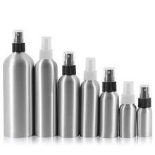 100ml Aluminium bottle metal bottle white/transparent/black sprayer pump mist sprayer perfume facial toner water toilet packing 2024 - buy cheap
