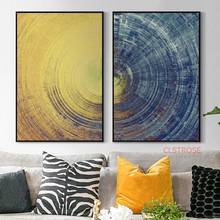 Abstract Nordic Poster Blue Meets Yellow Art Canvas Paintings Wall Pictures For Living Room Modern Home Decoration No Frame 2024 - buy cheap