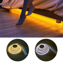 Lámpara con Sensor de movimiento, tira de luz LED inalámbrica debajo de la cama, luz de noche debajo del armario, 1M, 2M, 3M, para puerta de escaleras 2024 - compra barato