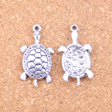 12pcs Charms tortoise turtle sea 30x15mm Antique Pendants,Vintage Tibetan Silver Jewelry,DIY for bracelet necklace 2024 - buy cheap