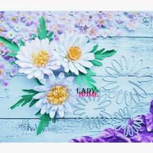 Troqueles de corte de Metal con flores en flor, troqueles para álbum de recortes DIY, decoración de papel, manualidades, tarjetas de felicitación hechas a mano, troqueles cortados nuevos 2024 - compra barato