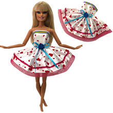 NK 2021, одна штука, новейшее платье для куклы, красивая одежда ручной работы для вечерние, модное платье для Барби, благородная кукла, лучший подарок для ребенка, девочки 2024 - купить недорого