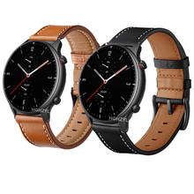 Leather Strap for  Huami Amazfit GTR 2 Smart Watch Band Bracelet for Amazfit GTR 47MM gtr2 stratos 3 2 2s Pace belt Correa 2024 - buy cheap