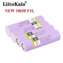 Liitokala 1-10 PÇS/LOTE lii-F1L Originais 3.6V 18650 INR18650 F1L 3000mah 3350mAh 3400mah 4.2V Cut Off Bateria Recarregável 3400 2024 - compre barato