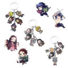 Chaveiro de anime demon slayer, chaveiros para cosplay de kamado jirou 2024 - compre barato