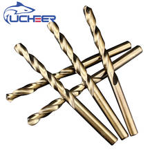 UCHEER 1set Cobalt Drill Bits For Metal Wood Working M35 HSS Co Steel Straight 1-13mm Twist Drill Bit Power Tools Drillfor 2024 - buy cheap