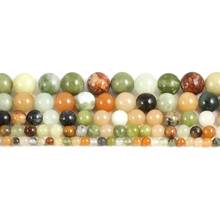 Natural Colorful beads Round Loose Beads 4 6 8 10 12 MM Pick Size for Jewelry Making 15" Strand 2024 - buy cheap