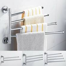 Towel Bar Stainless Steel Rotating Bathroom Towel Rack Kitchen Wall-mounted Towel Accessory Polished Rack Hardware Holder 2024 - buy cheap