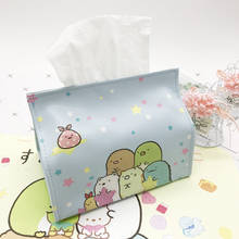 Sumikko Gurashi-Funda de caja de pañuelos de almacenamiento, servilleta de dibujos animados, bolsa de papel, toalla, regalo, decoración del coche y del hogar, 1 ud. 2024 - compra barato