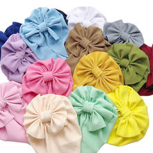 16 Colors Baby Hat for Girls Bows Turban Hats Infant Photography Props Cotton Kids Beanie Baby Cap Accessories Children Hats 2024 - buy cheap