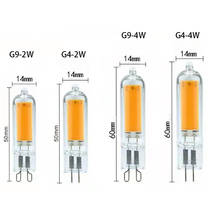 G9 G4 Mini LED COB Glass Tube Bulb 2/4W Diode Super Bright 220V Home Hue Spot Light Replace 20/40W Halogen Chandelier Table Lamp 2024 - buy cheap