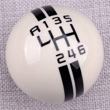 CITALL 6 Speed Manual Gear Shift Knob Ball Fit for Ford Mustang Shelby GT 500 Cobra MT White Car Accessories 2024 - buy cheap
