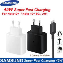 SAMSUNG Original 45W USB-C Super Adaptive Fast Charge Charger EP-TA845 For Samsung GALAXY Note 10 Plus Note10Plus 5G A91 Note10+ 2024 - buy cheap