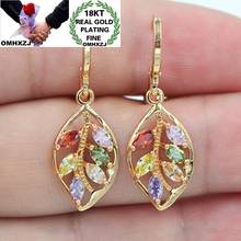 OMHXZJ-pendientes de plata de primera ley y circón para mujer, aretes pequeños, aros, plata esterlina 18KT, Circonia cúbica, zirconia, circonita, zirconita, estilo europeo, fiesta de cumpleaños, boda, venta al por mayor, EA602 2024 - compra barato