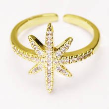 10 pçs metal ouro cor anéis abertos anéis estrela jóias anéis jóias anéis cor do ouro anéis presente para mulher jóias presente 51348 2024 - compre barato