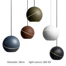 personality metal ball pendant lamp  modern Hanging Pendant Light  LED E27 AC220v Living room lights bedroom Hanging Lights 2024 - buy cheap