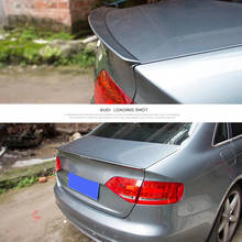 Rear Wing Spoiler For Audi A4 B8 High Quality ABS Material Color Rear Wing 08-12 Rear Lip Rear Spoiler Four-door Coupe Tail Fin 2024 - buy cheap