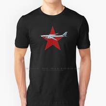 Tupolev Tu-95 Bear Ussr Bomber T Shirt T Shirt 100% Pure Cotton Tupolev Tu 95 Bear Ussr Bomber E 3 Awacs Sentry Vought A 7 2024 - buy cheap