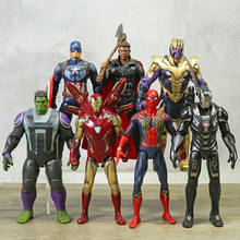 Figuras de acción de superhéroes de Marvel, vengadores 3, Infinity War, Anime, Superhéroes, Spiderman, Capitán América, Iron Man, Hulk, Thor 2024 - compra barato