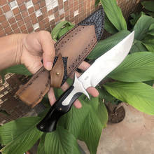 Тактика фиксированный нож для мытья камня DC53 или шлифовки D2 стальное лезвие G10 или деревянная ручка Открытый кемпинг охотничьи ножи для выживания 2024 - купить недорого