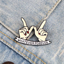 Модное кольцо на палец жест брошь что навсегда лозунг эмаль на булавке на рюкзак с джинсовым воротником значок металла Ювелирное Украшение с иконой подарок для друзей 2024 - купить недорого