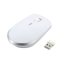 Mouse usb sem fio 2.4ghz, ergonômico, com 1600dpi, ultra fino, para notebook, computador portátil 2024 - compre barato