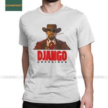 Awesome Django Unchained T-Shirt Men Cotton T Shirts Tarantino Quentin Western Movie Leonardo Cowboy Dentist Short Sleeve Tees 2024 - buy cheap