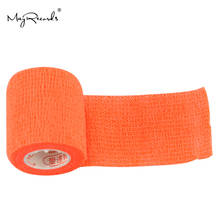 Free Shipping Pack of 9PCs 5cm*4.6m Orange Waterproof Elastic Self Adhesive Bandage Medical Bandage Pet Bandages 2024 - buy cheap